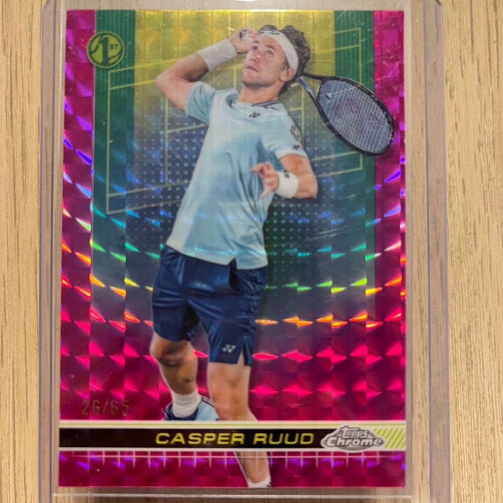 Casper Ruud Tennis Topps Chrome 26/65